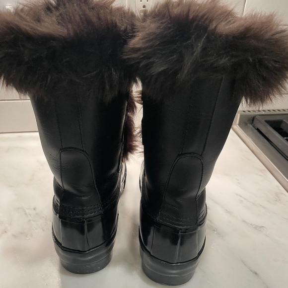 Hunter Cathie faux fur trim leather and rubber boots - Picture 5 of 5